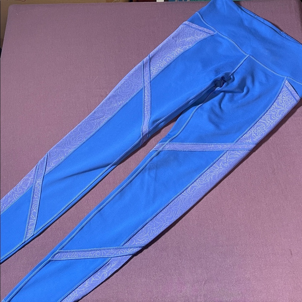 Ivivva (Lululemon) Mesh With Grace Pant*SE Lace in Indigo/purple - Size 14